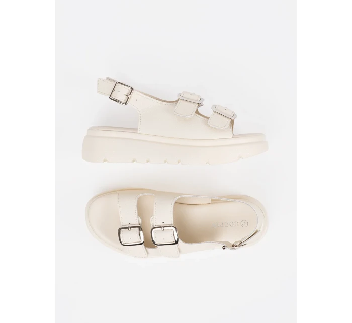 Klasické hnědé dámské sandály platforma Klasické hnědé dámské sandály platforma