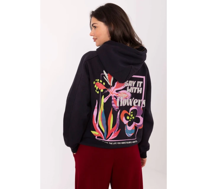 Mikina s kapucňou model 218206 Podúroveň