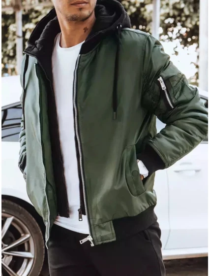 Pánska zelená bunda FashionStreet TX4190