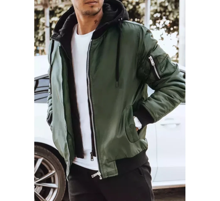 Pánska zelená bunda FashionStreet TX4190