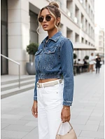 Dámská džínová bunda modrá Dstreet model 21973399 - FashionStreet Dámská džínová bunda modrá Dstreet model 21973399 - FashionStreet