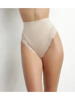 Dámská krajková tanga s vysokým pasem model 21738300 THONG  tělová - DIM