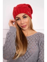 Čiapka s fleecom Justyna K253 malinová Čiapka s fleecom Justyna K253 malinová