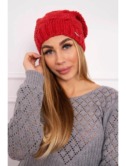 Čiapka s fleecom Justyna K253 malinová Čiapka s fleecom Justyna K253 malinová