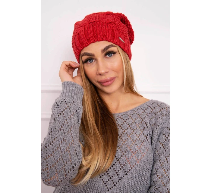 Čiapka s fleecom Justyna K253 malinová Čiapka s fleecom Justyna K253 malinová