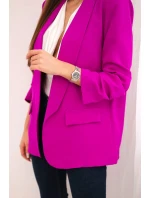 Bunda s chlopňou elegantná fialová Bunda s chlopňou elegantná fialová