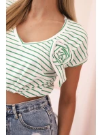 Dámsky bavlnený top na ramienka s výstrihom do V biely Dámsky bavlnený top na ramienka s výstrihom do V biely