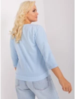 Bluzka RV BZ model 18965424 jasny niebieski - FPrice Bluzka RV BZ model 18965424 jasny niebieski - FPrice