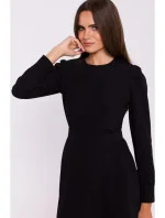 Roztiahnuté šaty S378 čierne - Stylove Roztiahnuté šaty S378 čierne - Stylove