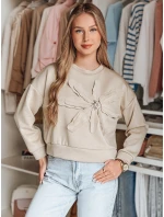 Dámská oversize halenka s květinou light beige Dstreet model 21986564 - FashionStreet