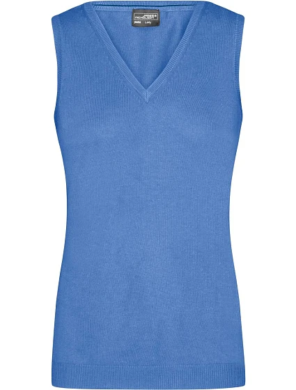 Daiber JN 656 Dámska sveterová vesta s výstrihom do V 02.0656 glacier blue