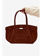 Shopper kabelka z imitace semiše Camel Nellia