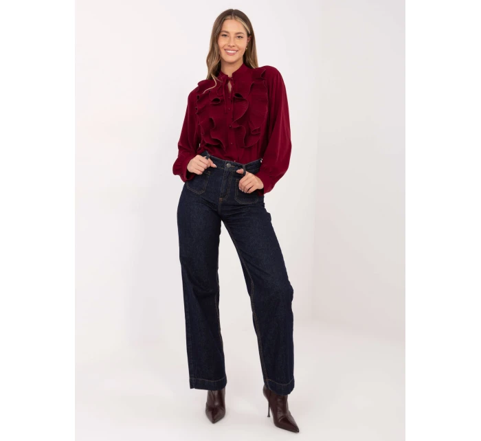 IT košeľa KS 29033.87 bordová