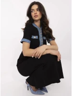 Šaty NM SK model 21003912 černé - FPrice Šaty NM SK model 21003912 černé - FPrice