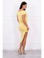 Asymetrické šaty žlté