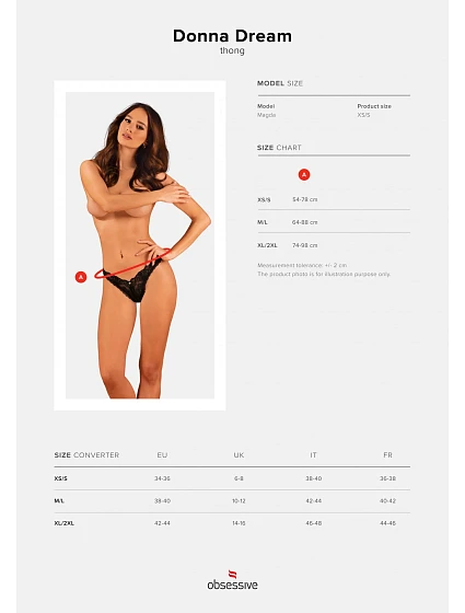 Elegantní tanga Donna Dream thong - Obsessive