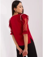 Blúzka LK BZ 506682.26P bordová - FPrise Blúzka LK BZ 506682.26P bordová - FPrise