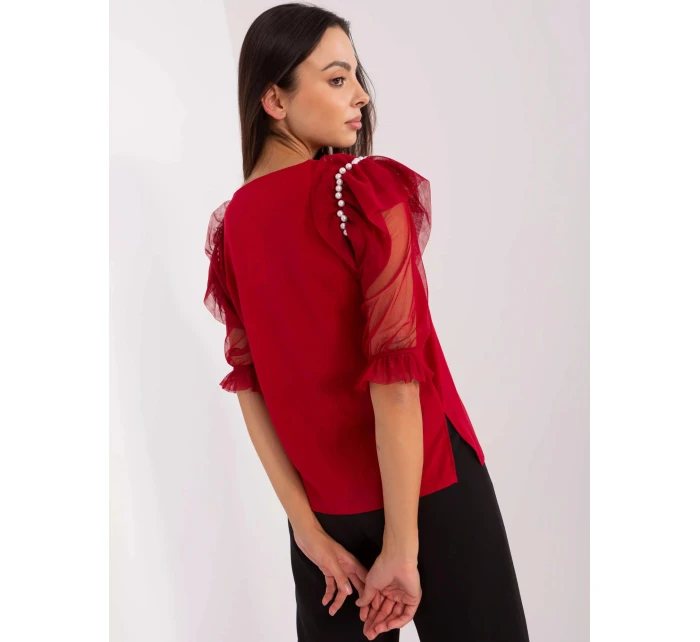 Blúzka LK BZ 506682.26P bordová - FPrise Blúzka LK BZ 506682.26P bordová - FPrise