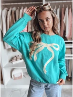 Dámská oversize mikina tyrkysová Dstreet model 21985724 - FashionStreet