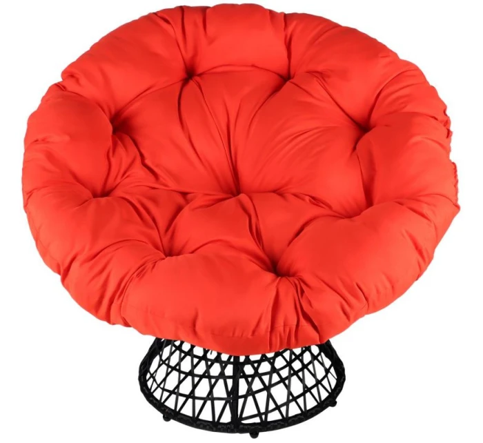 360° OTOČNÉ ZÁHRADNÉ KRESLO S ČERVENÝM VANKÚŠOM 360° OTOČNÉ ZÁHRADNÉ KRESLO S ČERVENÝM VANKÚŠOM