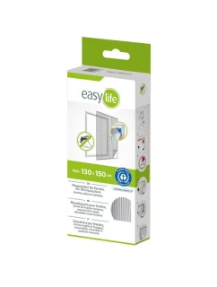 MOSKYTIÉRA NA OKNO 130X150 BIELY POLYESTER + PÁSIK NA SUCHÝ ZIPS