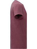 Tričko Fruit of the Loom Valueweight T 16.1036, melírovaná bordová