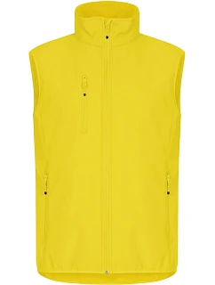 Classic Softshell Vest M Pánská 3vrstvá softshellová vesta model 22471250 lemon - Clique