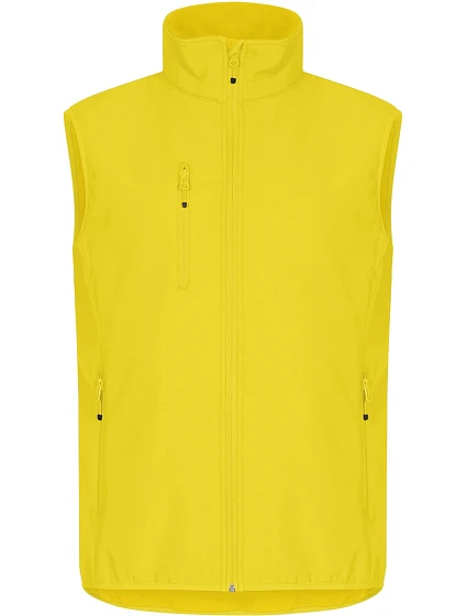 Clique Classic Softshell Vest M Pánska 3-vrstvová softshellová vesta 67.0911 citrónová Clique Classic Softshell Vest M Pánska 3-vrstvová softshellová vesta 67.0911 citrónová