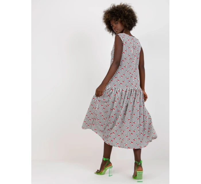 Šaty LK SK 506986 1.89 biela a čierna Šaty LK SK 506986 1.89 biela a čierna