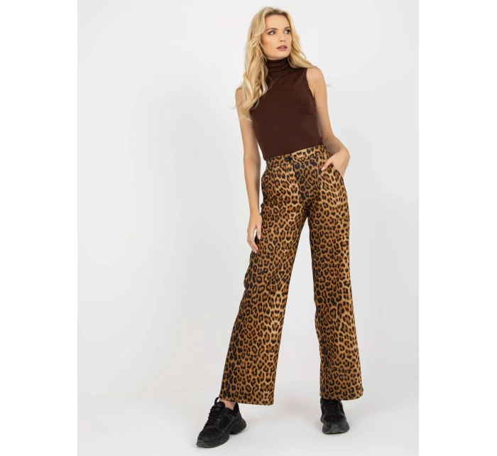 Kalhoty LK SP model 17714695 světle hnědá - FPrice Kalhoty LK SP model 17714695 světle hnědá - FPrice