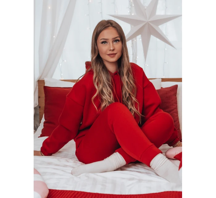 PREMIUM dámská tepláková souprava červená Dstreet model 21982251 - FashionStreet