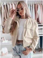 Dámská krátká oversize bunda typu bomber bílá Dstreet model 21984292 - FashionStreet Dámská krátká oversize bunda typu bomber bílá Dstreet model 21984292 - FashionStreet