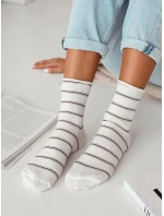 Milena 0200-162 Tenké pruhované ponožky 37-41