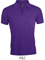 SOL'S Prime Men Pánske polo tričko z hrubej bavlny 25.0571 tmavo fialové