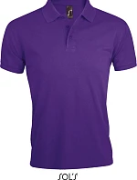SOL'S Prime Men Pánske polo tričko z hrubej bavlny 25.0571 tmavo fialové