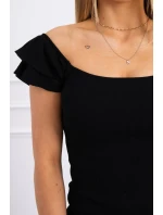 Pruhované model 18748309 šaty černé - K-Fashion