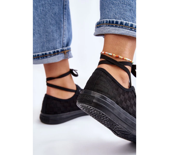 Klasyczne Niskie Trampki Big Star LL274072 Czarne