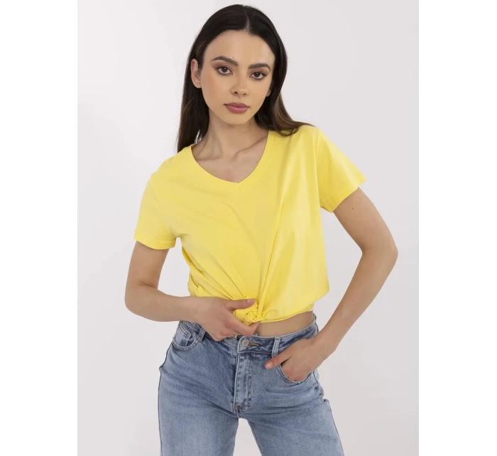 T shirt CLM TS model 21094455 żółty - FPrice T shirt CLM TS model 21094455 żółty - FPrice