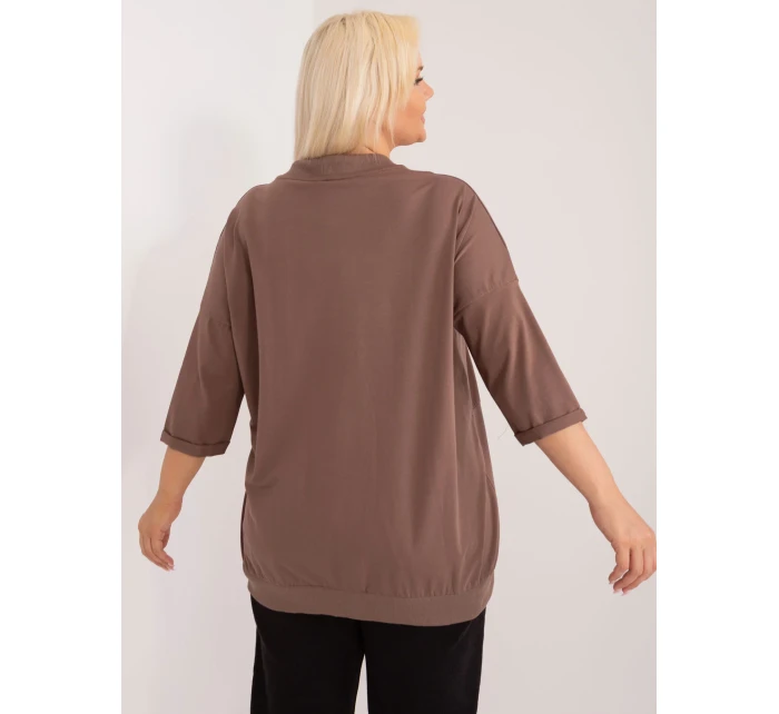 Bluzka RV BZ model 19572713 brązowy - FPrice Bluzka RV BZ model 19572713 brązowy - FPrice