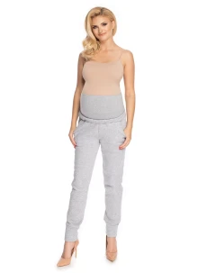 Dámske tehotenské nohavice 0173 Šedá - PeeKaBoo