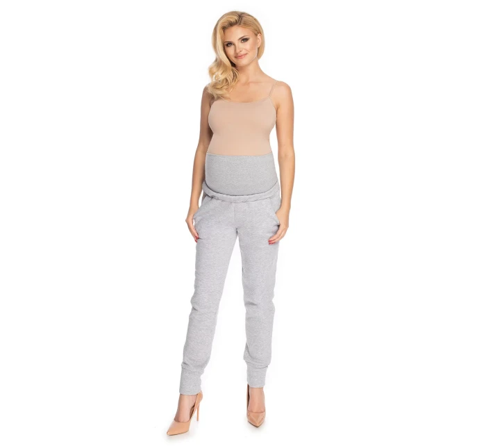 Dámské těhotenské kalhoty model 18318760 Šedá - PeeKaBoo