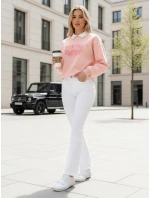 Dámská oversize mikina s potiskem růžová Dstreet model 21989129 - FashionStreet