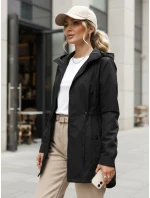Kurtka damska parka z kapturem czarna model 22007631 - FashionStreet Kurtka damska parka z kapturem czarna model 22007631 - FashionStreet