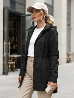 Dámska bunda parka s kapucňou čierna FashionStreet TY5569