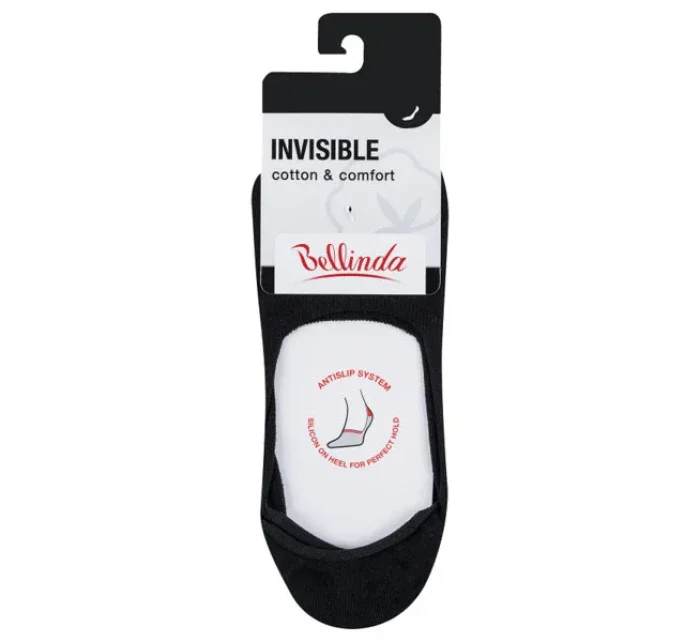 Neviditeľné ponožky vhodné do sneaker topánok INVISIBLE SOCKS - BELLINDA - čierna