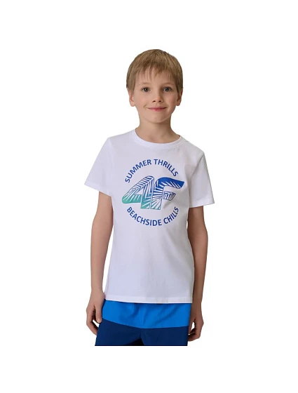 Chlapčenské tričko 4F M3284 biele 4FJWSS26TTSHM3284 10S