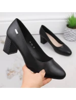 Černé lodičky W s ozdobným model 20709526 - SERGIO LEONE Černé lodičky W s ozdobným model 20709526 - SERGIO LEONE