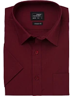 JN 680 Popelínová košile s krátkým rukávem model 22537787 wine - Daiber JN 680 Popelínová košile s krátkým rukávem model 22537787 wine - Daiber