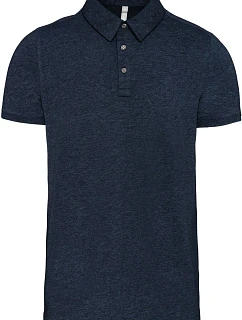 Kariban K 262 Pánske tričko s golierom z džerseju 20.K262 french navy heather
