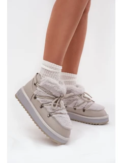 Nízké sněhule na platformě s světle šedé model 21714124 - D.Franklin